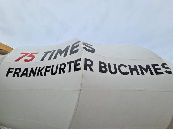 Frankfurt Main, Hesse, Germany, 22 10 2023 Frankfurt Book Fair 2023 with the slogan 75 Times , as the fair takes place for the 75th time. Copyright: xdtsxNachrichtenagenturx dts_24720