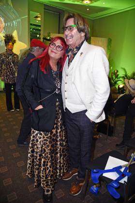 Jörg Draeger with wife Petra Draeger at the public viewing for the TV launch of Ich bin ein Star Holt mich hier raus at the Hotel Pullmann Schweizer Hof in Berlin on 19 01 2024