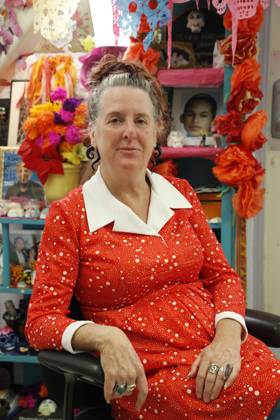 September 28, 2023, San Francisco, California, USA: Jennifer Friedenbach, Executive Director of Coalition on Homelessness, shown at her office in the Tenderloin District in San Francisco, California on Thursday, September 28, 2023. The city of San Francisco has come under a lot of attack for how it is handling the homeless, drug and retail fallout in Downtown San Francisco. San Francisco USA - ZUMAm117 20230928_zaf_m117_026 Copyright: xDavidxG.xMcIntyrex