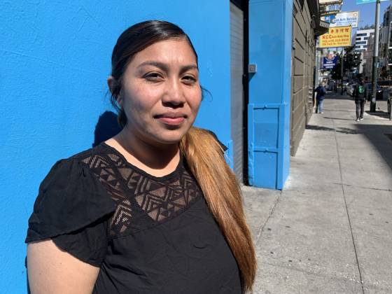 September 28, 2023, San Francisco, California, USA: Juana Ramos, an Organizer with Coalition on Homelessness, shown in the Tenderloin District in San Francisco, California on Thursday, September 28, 2023. Ramos was once homeless herself, with her two kids and her husband. The city of San Francisco has come under a lot of attack for how it is handling the homeless, drug and retail fallout in Downtown San Francisco. San Francisco USA - ZUMAm117 20230928_zaf_m117_034 Copyright: xDavidxG.xMcIntyrex