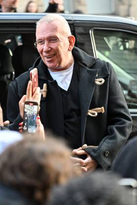PFW Jean Paul Gaultier Outside Arrivals Jean Paul Gaultier arriving at Jean Paul Gaultier show during Paris Fashion Week Haute Couture in Paris, France on January 24, 2024. Photo by Julien Reynaud APS-Medias ABACAPRESS.COM Paris France Copyright: xReynaudxJulien APS-Medias ABACAx