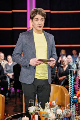 MDR Riverboat presenter Matze Knop on the occasion of the recording of the MDR talk show Riverboat on 02 02 2024 in the Mediacity Leipzig 20240202SFL0068