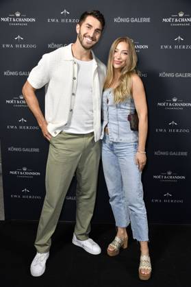 Dennis Gries and Katja Geretschuchin at the Ewa Herzog Fashion Show at Berlin Fashion Week S S 2025 in the König Galerie Berlin, 02 07 2024 Foto:xN.xKubelkax xFuturexImagex herzog_4701