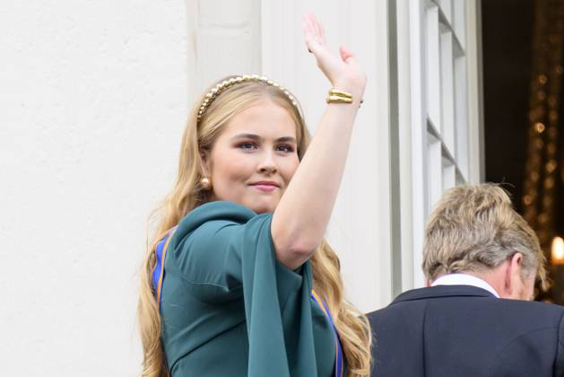 Den Haag, The Netherlands, 2024-09-17 14:22:33 THE HAGUE, 17-09-2024, Noordeinde Palace Princess Amalia during Princess Day on the balcony of Noordeinde Palace PHOTO: NL Beeld Patrick van Emst Credit: NL Beeld Patrick van Emst  Copyright: xx x