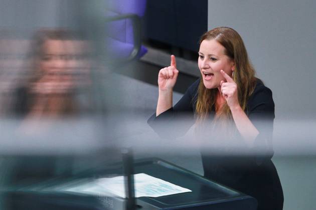 Berlin, Germany, 25 09 2024 German Bundestag 187 Bundestag session Janine Wissler, Left Party, gives a speech Copyright: xdtsxNachrichtenagenturx dts_47147