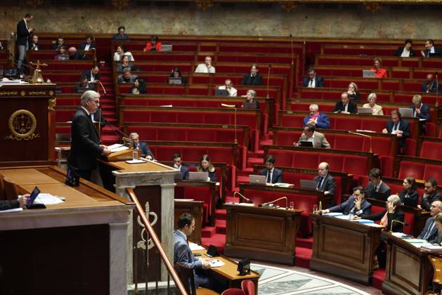 Paris, France le 28 octobre 2024 - Examen en seance publique du Budget de la Securite sociale pour 2025, le PLFSS - Public session examination of the Social Security Budget for 2025, the PLFSS - Frederic Valletoux Copyright: xSebastienxTOUBONx