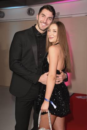 Dennis Gries and Katja Geretschuchin at the presentation of the Reality Awards 2024 at the MMC Studios Cologne, 07 12 2024 Foto:xN.xKubelkax xFuturexImagex reality_4318