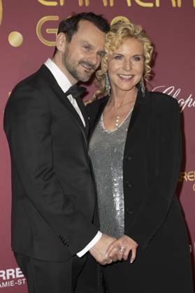 Victoria Herrmann with husband David Böthig at the 30 Josà Carreras Gala 2024 at Media City Leipzig Leipzig, 12 12 2024 Foto:xM.xKremerx xFuturexImagex carreras_4206