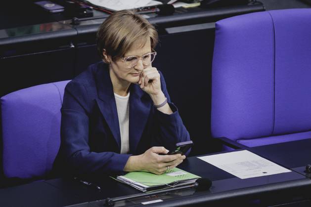 Franziska Brantner, co-chair of Buendnis 90 Die Gruenen, pictured during the last session of the German Bundestag before the Christmas break in Berlin, 20 12 2024 Berlin Germany Copyright: xFlorianxGaertnerx