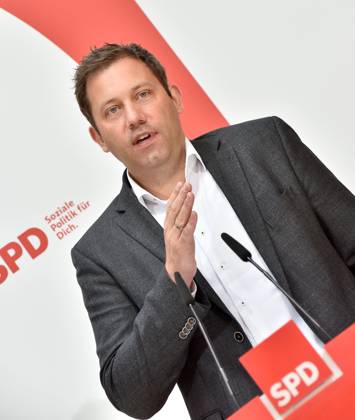 Lars Klingbeil SPD Chairman of the party at the PK to the State election in NRW, at Willy Brandt House in Berlin, Berlin Germany, Germany