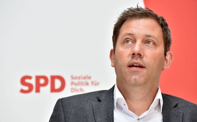 Lars Klingbeil SPD Chairman of the party at the PK to the State election in NRW, at Willy Brandt House in Berlin, Berlin Germany, Germany