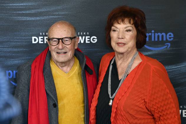 Volker Schlöndorff and Regina Ziegler at the premiere of the Amazon Prime Video film Sebastian Fitzeks Der Heimweg at the Delphi Filmpalast am Zoo Berlin, 14 01 2025 Foto:xN.xKubelkax xFuturexImagex heimweg_5112