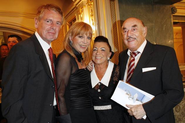 Klaus and Evelyn Bresser with Maria and Artur Atze Brauner at the Gala of State Ballets to Opening the New Season in the State Opera in Berlin,