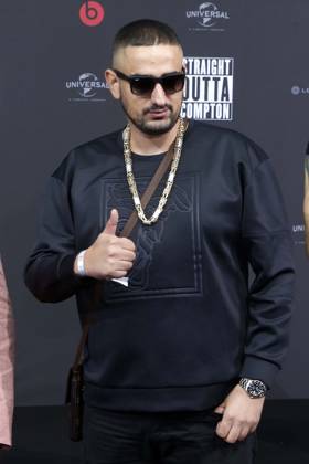 Arrest warrant, Rapper, at the European premiere from Straight Outta Compton in Berlin, Red Carpet, Movie premiere, Berlin Germany, Germany