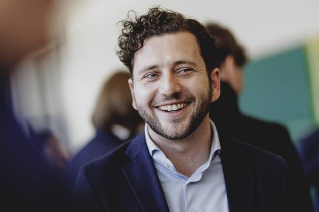 Felix Banaszak, Co-Chairman of Buendnis 90 Die Gruenen, recorded during the constituent parliamentary group meeting of Buendnis 90 Die Gruenen after the Bundestag elections in Berlin, 25 02 2025 Berlin Germany Copyright: xFlorianxGaertnerx