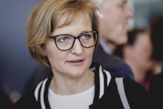 Franziska Brantner, co-chair of Buendnis 90 Die Gruenen, pictured at the constituent parliamentary group meeting of Buendnis 90 Die Gruenen after the Bundestag elections in Berlin, 25 02 2025 Berlin Germany Copyright: xFlorianxGaertnerx