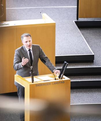 8 THURINGIAN STATE PARLIAMENT 6 PLENARY SESSION FOR EDITORIAL PURPOSES ONLY EDITORIAL USE ONLY p 29 01 2025 Erfurt Thuringian State Parliament 8 Election Period 6 Plenary Session in Photo Andreas Bühl CDU , Parliamentary Group Chairman Germany Thuringia Erfurt Copyright SaschaxFromm Copyright: SaschaxFromm doc7znd25gniaahyslbbbq ,EDITORIAL USE ONLY Copyright: SaschaxFromm