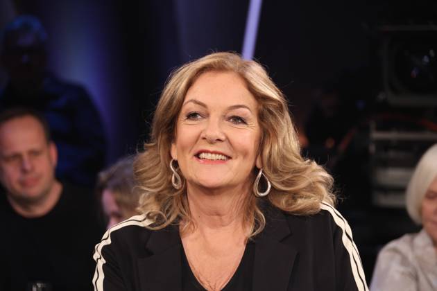 Bettina Tietjen hosts the NDR Talk Show, photo session on 7 3 2025 before the broadcast on the 3 program of NDR television, Hamburg Lokstedt television studio