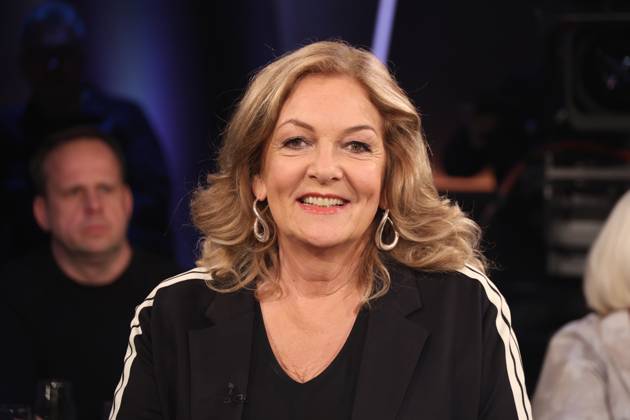 Bettina Tietjen hosts the NDR Talk Show, photo session on 7 3 2025 before the broadcast on the 3 program of NDR television, Hamburg Lokstedt television studio