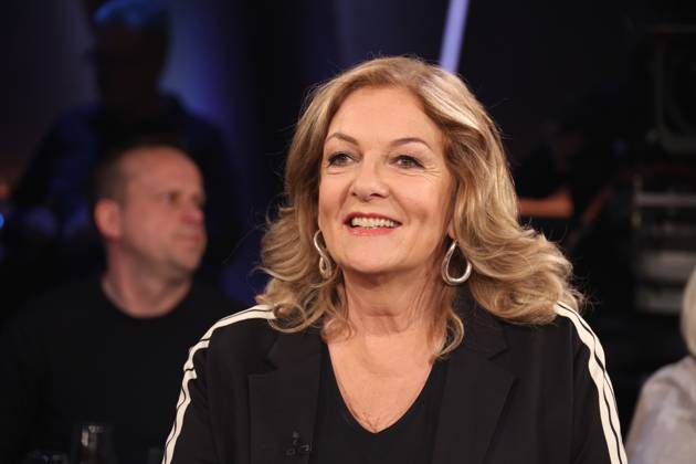 Bettina Tietjen hosts the NDR Talk Show, photo session on 7 3 2025 before the broadcast on the 3 program of NDR television, Hamburg Lokstedt television studio