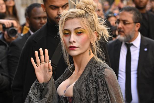 PFW Vivienne Westwood Outside Arrivals Paris Jackson arriving at Vivienne Westwood show during Paris Fashion Week in Paris, France on March 8, 2025. Photo by Julien Reynaud APS-Medias ABACAPRESS.COM Paris France Copyright: xReynaudxJulien APS-Medias ABACAx