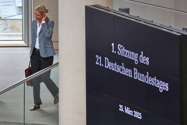 Berlin, Germany, 25 03 2025 German Bundestag Constituent session of the 21 German Bundestag AfD leader Alice Weidel enters Copyright: xdtsxNachrichtenagenturx dts_63215