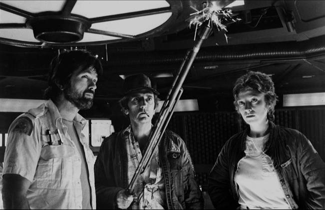 Harry Dean Stanton: Partly Fiction (2012) - filmstill Tom Skerritt, Harry Dean Stanton, Veronica Cartwright in Alien (1979) in Harry Dean Stanton: Partly Fiction (2012) EDITORIAL USE ONLY Copyright: xFSN-Bx