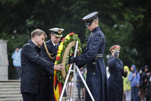 Johann Wadephul CDU , Federal Foreign Minister, photographed at a wreath-laying ceremony at Arlington National Cemetery Washington, 28 05 2025 Photographed on behalf of the Department of State Washington United States Copyright: xThomasxTrutschel AAx