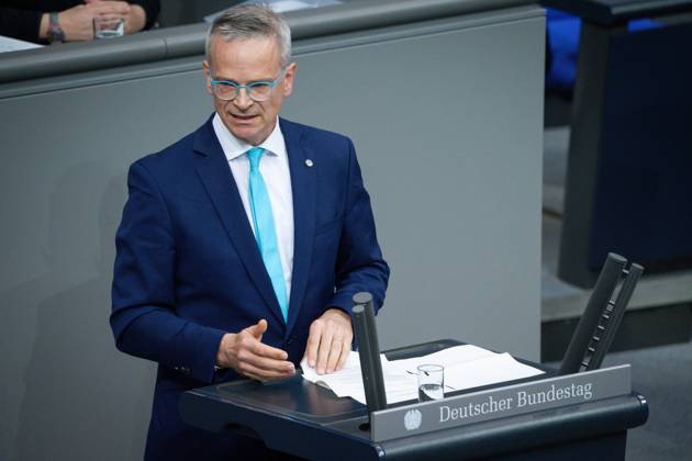 German Bundestag, 10th plenary session Markus Reichel CDU in portrait during his speech on the agenda item Repeal of the Supply Chain Due Diligence Act at the 10th session of the German Bundestag in Berlin, 05 06 2025 Berlin Berlin Germany