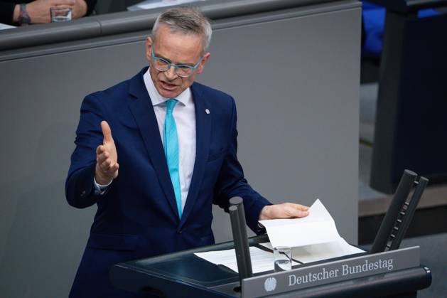 German Bundestag, 10th plenary session Markus Reichel CDU in portrait during his speech on the agenda item Repeal of the Supply Chain Due Diligence Act at the 10th session of the German Bundestag in Berlin, 05 06 2025 Berlin Berlin Germany