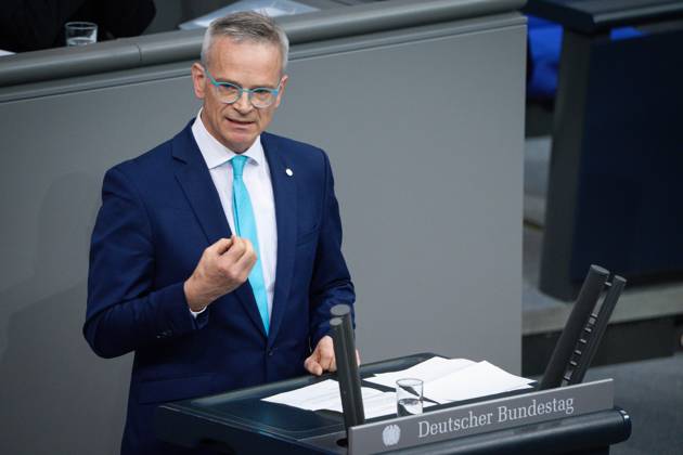 German Bundestag, 10th plenary session Markus Reichel CDU in portrait during his speech on the agenda item Repeal of the Supply Chain Due Diligence Act at the 10th session of the German Bundestag in Berlin, 05 06 2025 Berlin Berlin Germany