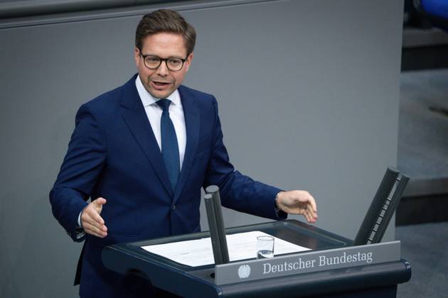 German Bundestag, 10th plenary session Fabian Gramling CDU in portrait during his speech on the agenda item Repeal of the Supply Chain Due Diligence Act at the 10th session of the German Bundestag in Berlin, 05 06 2025 Berlin Berlin Germany