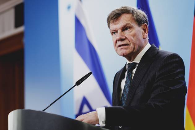 Johann Wadephul CDU , Federal Foreign Minister, photographed during a press conference together with his Israeli counterpart not in the picture in Berlin, 05 06 2025 Photographed on behalf of the Federal Foreign Office Berlin Germany Copyright: xFlorianxGaertner AAx