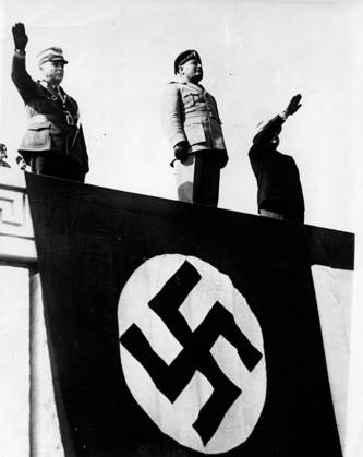 fascist Dictator Benito Mussolini 1883 1945 10 January 1933 Rome, Italy Benito Mussolini 1883 1945 , the Italian Dictator and Guide the fascist Movement, is during a Event at a Balcony Rome Italy  Copyright: xUnitedxArchivesx xkpaxKeystonex 19330110_jul_k09_436