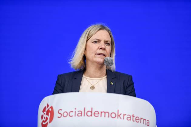 STOCKHOLM, SWEDEN 20250611 Social Democrat Party leader Magdalena Andersson S speaks during Järvaveckan at Spanga IP on Wednesday STOCKHOLM SWEDEN x12046x Copyright: xOscarxOlsson TTx JÄRVAVECKAN 2025 DubS6p5zmiw