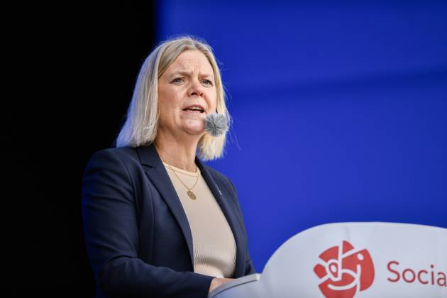 STOCKHOLM, SWEDEN 20250611 Social Democrat Party leader Magdalena Andersson S speaks during Järvaveckan at Spanga IP on Wednesday STOCKHOLM SWEDEN x12046x Copyright: xOscarxOlsson TTx JÄRVAVECKAN 2025 5iF756_2jYc