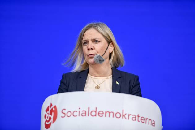 STOCKHOLM, SWEDEN 20250611 Social Democrat Party leader Magdalena Andersson S speaks during Järvaveckan at Spanga IP on Wednesday STOCKHOLM SWEDEN x12046x Copyright: xOscarxOlsson TTx JÄRVAVECKAN 2025 JaEWu9OZX2U