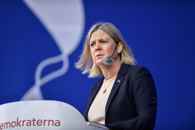 STOCKHOLM, SWEDEN 20250611 Social Democrat Party leader Magdalena Andersson S speaks during Järvaveckan at Spanga IP on Wednesday STOCKHOLM SWEDEN x12046x Copyright: xOscarxOlsson TTx JÄRVAVECKAN 2025 yvIDxzN7WPE