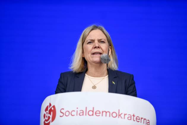 STOCKHOLM, SWEDEN 20250611 Social Democrat Party leader Magdalena Andersson S speaks during Järvaveckan at Spanga IP on Wednesday STOCKHOLM SWEDEN x12046x Copyright: xOscarxOlsson TTx JÄRVAVECKAN 2025 rk4NaSpFatc