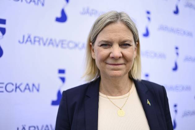 STOCKHOLM, SWEDEN 20250611 Social Democrats party leader Magdalena Andersson S during Järvaveckan at Spanga IP on Wednesday STOCKHOLM SWEDEN x12046x Copyright: xOscarxOlsson TTx JÄRVAVECKAN 2025 BMqLrj5tuFY