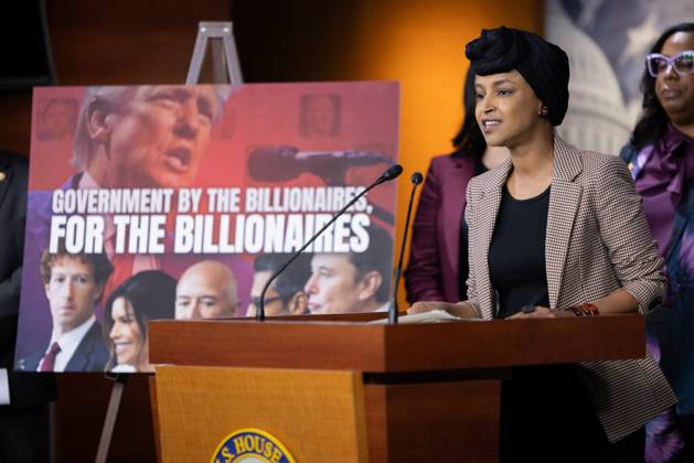 Congressional Progressive Caucus press conference in Washington DC WASHINGTON DC, UNITED STATES - JANUARY 22: Congresswoman Ilhan Omar (D-MN) speaks at a Congressional Progressive Caucus press conference in Washington DC, United States on January 22, 2025. Washington United States. Editorial use only. Please get in touch for any other usage.  Copyright: x2025xAnadoluxNathanxPosnerx