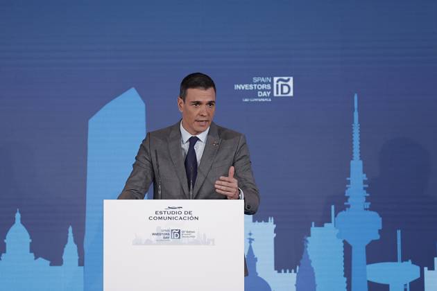 Spanish Prime Minister Pedro Sanchez MADRID, SPAIN - JANUARY 12: Spanish Prime Minister Pedro Sanchez makes the closing speech during the 13th International Finance Forum - Spain Investors Day in Madrid, Spain on January 12, 2023. Madrid Spain. Editorial use only. Please get in touch for any other usage.  Copyright: x2025xAnadoluxBurakxAkbulutx