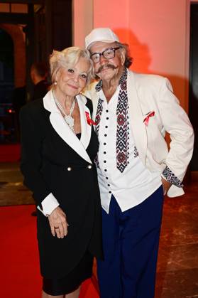 Dorit Gäbler with husband Karl Heinz Bellmann at the 17 Hope Gala 2025 at Schauspielhaus Dresden, 27 09 2025 Foto:xM.xWehnertx xFuturexImagex hope_5958