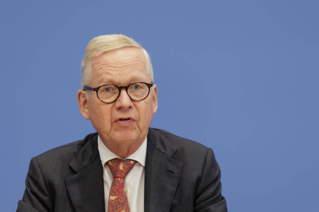 Lutz Goebel, Chairman of the National Regulatory Control Council NKR , recorded at the Federal Press Conference on the Annual Report of the National Regulatory Control Council on the Reduction of Buerocracy in Berlin, 02 10 2025 Berlin Germany Copyright: xKiraxHofmannx