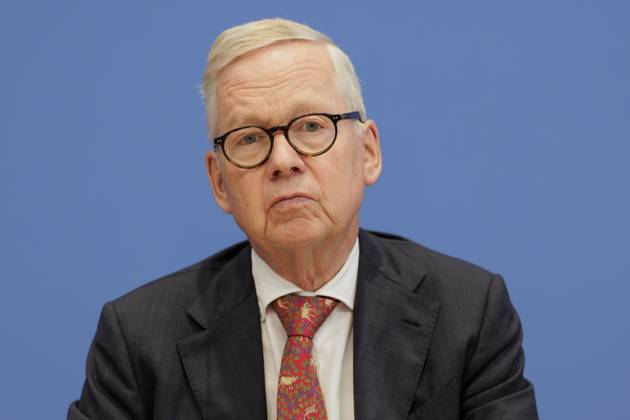 Lutz Goebel, Chairman of the National Regulatory Control Council NKR , recorded at the Federal Press Conference on the Annual Report of the National Regulatory Control Council on the Reduction of Buerocracy in Berlin, 02 10 2025 Berlin Germany Copyright: xKiraxHofmannx