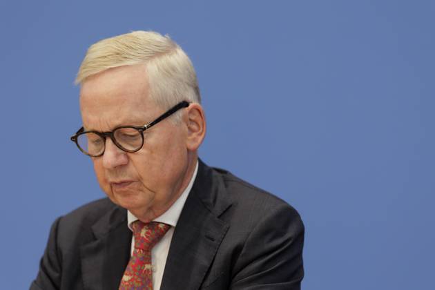 Lutz Goebel, Chairman of the National Regulatory Control Council NKR , recorded at the Federal Press Conference on the Annual Report of the National Regulatory Control Council on the Reduction of Buerocracy in Berlin, 02 10 2025 Berlin Germany Copyright: xKiraxHofmannx
