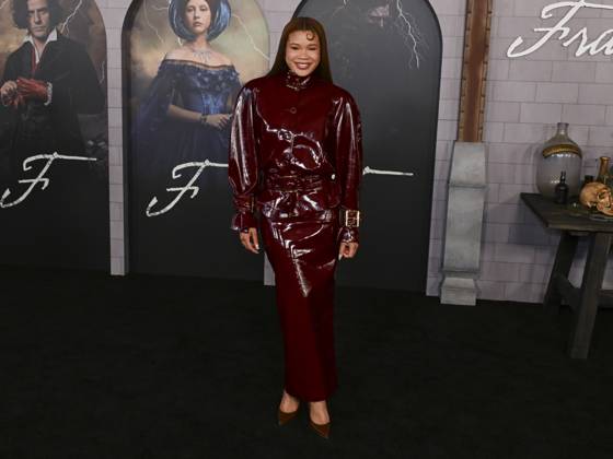 October 6, 2025, Los Angeles, California, USA: American actress STORM REID attends the Los Angeles red carpet premiere of Netflix s Frankenstein Los Angeles USA - ZUMAb173 20251006_aap_b173_174 Copyright: xBillyxBennightx