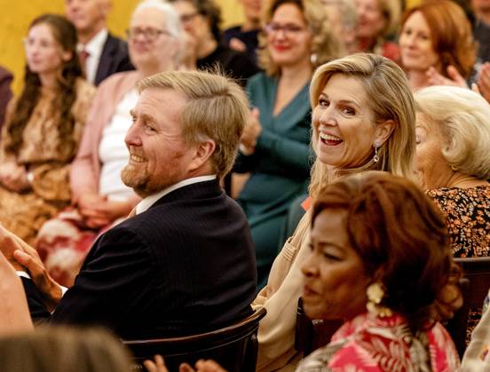 09-10-2025 Palace Queen Maxima, with King Willem-Alexander, attended the 2025 Appeltjes van Oranje (Apples of Orange) awards at palace Noordeinde in The Hague. Â  Copyright: xPPEx
