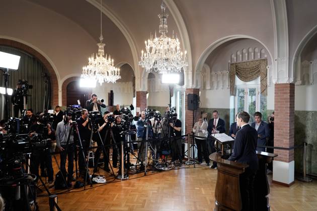 Nobel Peace Prize 2025 Oslo 20251010 The Chairman of the Nobel Committee, Jorgen Watne Frydnes, announces that X is the winner of the Nobel Peace Prize for 2025 The announcement will take place at the Nobel Institute in Oslo on Friday Photo Jonas Faeste Laksekjon NTB Oslo Norway GoUVTpSiAe0 EDITORIAL USE ONLY Ref POLGoUVTpSiAe0 jpg  Copyright: xJonasxFaestexLaksekjonx xNTBx