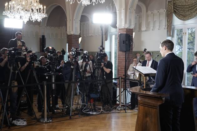 Nobel Peace Prize 2025 Oslo 20251010 The Chairman of the Nobel Committee, Jorgen Watne Frydnes, announces that X is the winner of the Nobel Peace Prize for 2025 The announcement will take place at the Nobel Institute in Oslo on Friday Photo Jonas Faeste Laksekjon NTB Oslo Norway jPHH14kDhas EDITORIAL USE ONLY Ref POLjPHH14kDhas jpg  Copyright: xJonasxFaestexLaksekjonx xNTBx